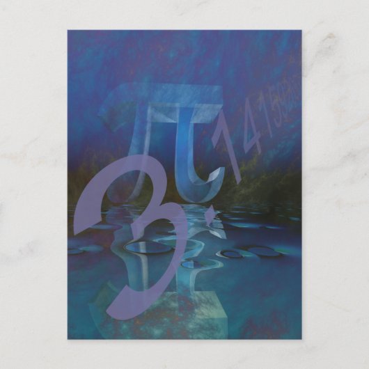 Carte Postale Symbole Pi (Devant)