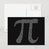 Carte postale Symbole Pi (Devant / Derrière)