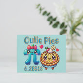 Carte Postale Symbole Pi mignon et pie Pie Pie Pie (Debout devant)