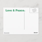 Carte Postale SYMBOLE Pink Orange Fractal & Peace (Dos)