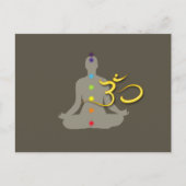 Carte Postale Symbole PixDezines Chakra Color+Om (Devant)