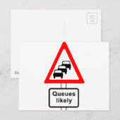 Carte Postale Symbole probable des files d'attente (Devant / Derrière)