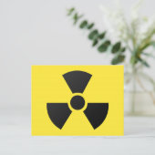 Carte Postale Symbole radioactif (Debout devant)