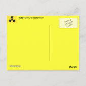 Carte Postale Symbole radioactif (Dos)