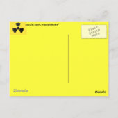 Carte Postale Symbole radioactif (Dos)