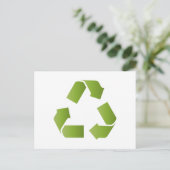 CARTE POSTALE SYMBOLE RECYCLE (Debout devant)