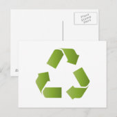 CARTE POSTALE SYMBOLE RECYCLE (Devant / Derrière)
