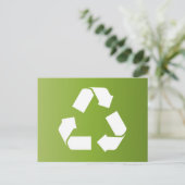 CARTE POSTALE SYMBOLE RECYCLE (Debout devant)