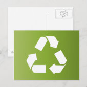 CARTE POSTALE SYMBOLE RECYCLE (Devant / Derrière)