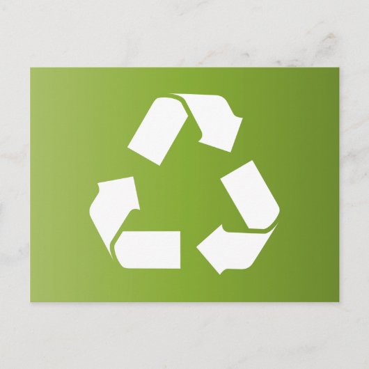 CARTE POSTALE SYMBOLE RECYCLE (Devant)