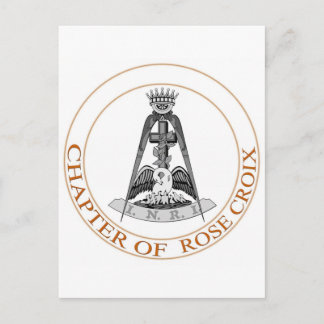 Carte Postale SYMBOLE rose DE Rite écossais Croix
