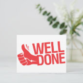 Carte Postale Symbole rouge bien fait (Debout devant)