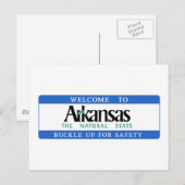 Carte Postale Symbole routier Arkansas - USA (Devant / Derrière)