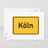 Carte Postale SYMBOLE ROUTIER DE Cologne, Allemagne (Devant / Derrière)