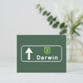 Carte Postale SYMBOLE ROUTIER DE Darwin, Australie (Debout devant)