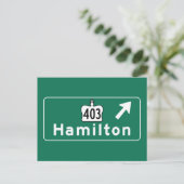 Carte Postale Symbole routier de Hamilton, Canada (Debout devant)