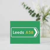 Carte Postale Symbole routier de Leeds, Royaume-Uni (Debout devant)