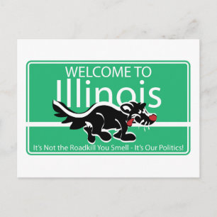 Carte Postale SYMBOLE ROUTIER DE L'Illinois