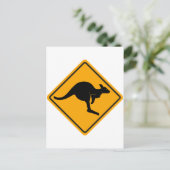 Carte Postale SYMBOLE ROUTIER Kangaroo (Debout devant)