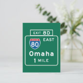 Carte Postale SYMBOLE ROUTIER Omaha, NE (Debout devant)