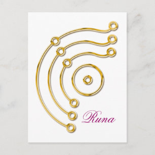 Carte Postale Symbole RUNA / OR, Runa