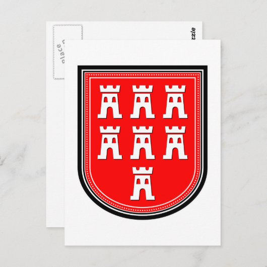 Carte Postale SYMBOLE Saxe (Devant / Derrière)