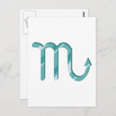 Carte Postale Symbole Scorpio (Devant / Derrière)