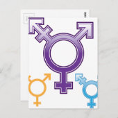 Carte Postale Symbole sexuel (Devant / Derrière)