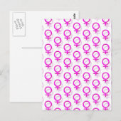 Carte Postale Symbole sexuel féminin (Devant / Derrière)