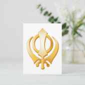 Carte Postale Symbole sikh (Debout devant)