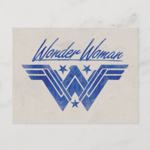 Carte Postale Symbole Stars Stars Stars de Wonder Wonder Woman