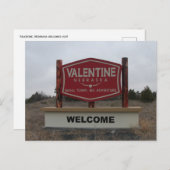 Carte Postale Symbole Valentine, Nebraska (Devant / Derrière)