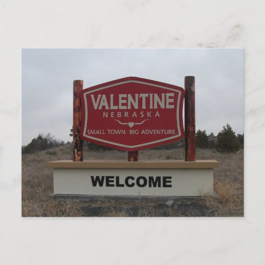 Carte Postale Symbole Valentine, Nebraska (Devant)