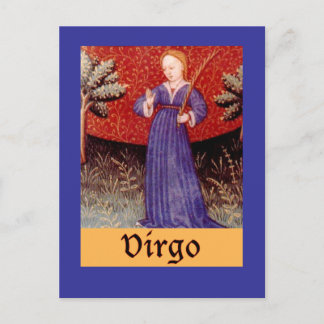 Carte Postale Symbole Virgo Zodiac