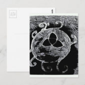 Carte Postale symbole wiccan pour les sorcières (Devant / Derrière)