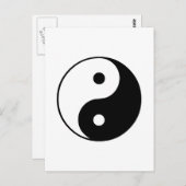 Carte Postale Symbole Yin Yang : (Devant / Derrière)