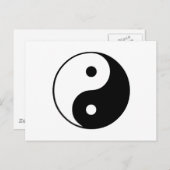 Carte Postale Symbole Yin Yang : (Devant / Derrière)