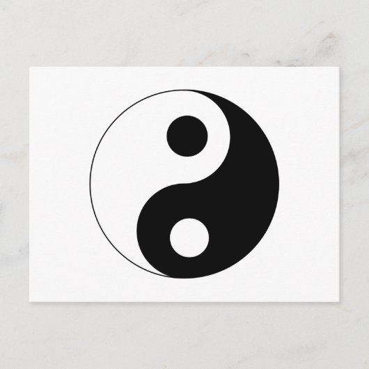 Carte Postale SYMBOLE YIN Yang (Devant)