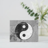 Carte postale Symbole Yin Yang en détresse (Debout devant)