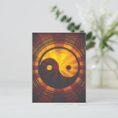 Carte Postale Symbole Yin Yang vintage (Debout devant)
