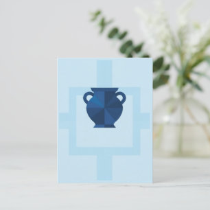 Carte Postale SYMBOLE Zodiaque Aquarius