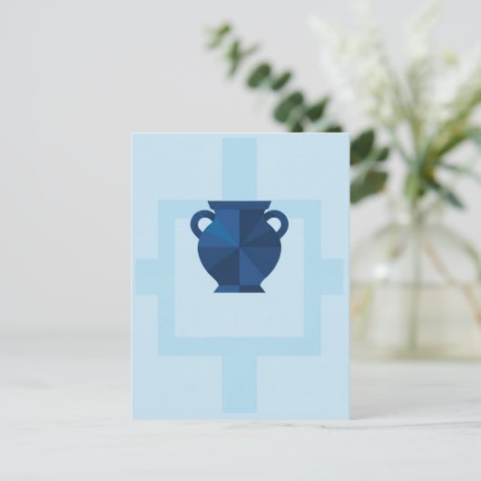 Carte Postale SYMBOLE Zodiaque Aquarius (Debout devant)