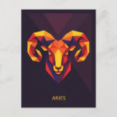 Carte Postale SYMBOLE Zodiaque Aries (Devant)