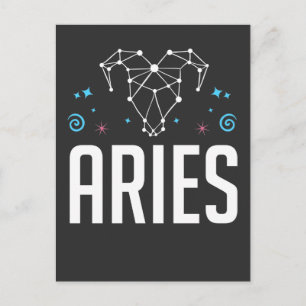 Carte Postale SYMBOLE Zodiaque Aries Horoscope Constellation