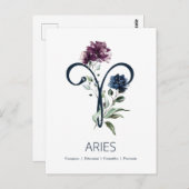 Carte Postale SYMBOLE Zodiaque D'Aries (Devant / Derrière)