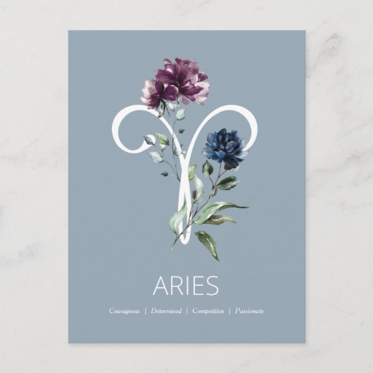 Carte Postale SYMBOLE Zodiaque D'Aries (Devant)