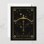 Carte Postale Symbole zodiaque du Sagittarius (Devant / Derrière)