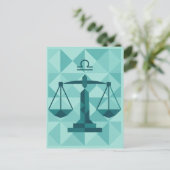 Carte Postale SYMBOLE Zodiaque Libra (Debout devant)