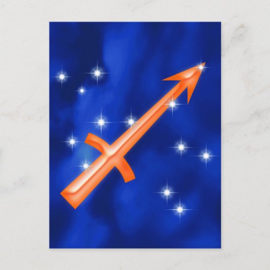 Carte Postale Symbole zodiaque Sagittarius (Devant)