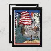 Carte Postale Symboles américains (Devant / Derrière)
